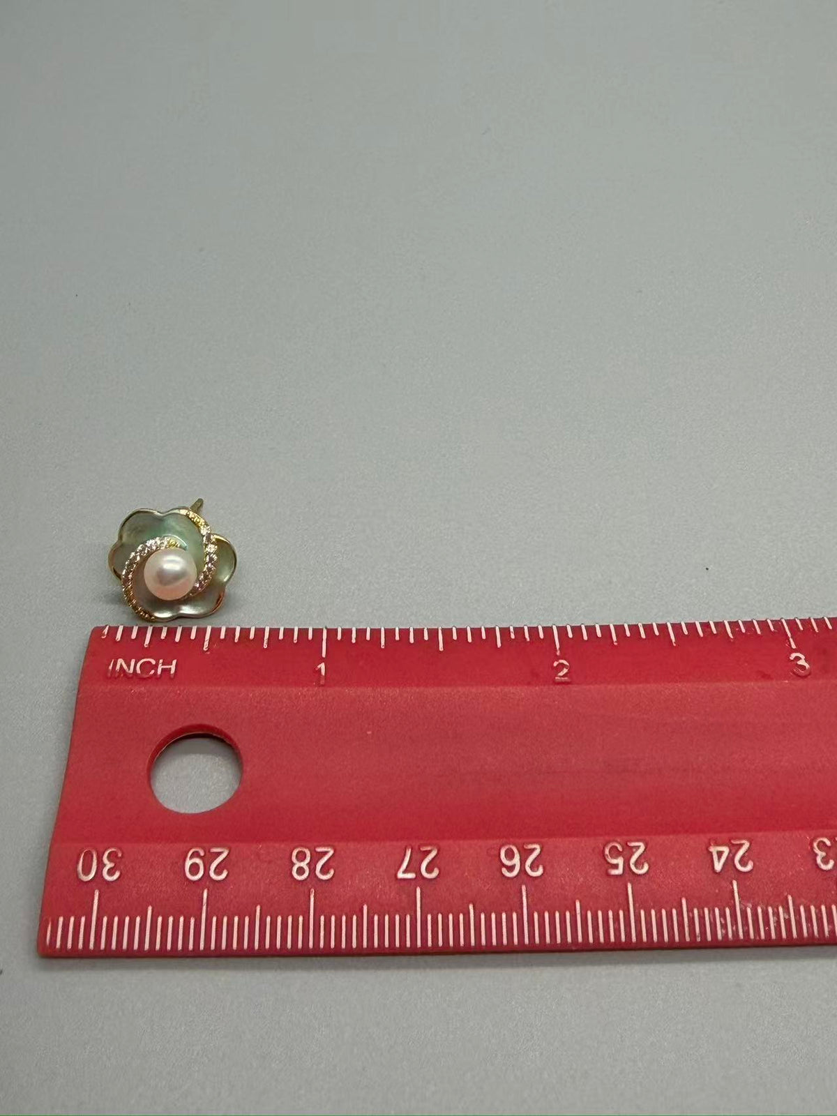 Gold Floral Freshwater Pearl Earrings Elegant Flower Stud Earrings for Women