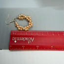 Freshwater Pearl Hoop Earrings, Gold Beaded Statement Hoops, Elegant Bridal Wedding Jewelry for Her