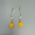 Autumn Maple Leaf Earrings, Fall Jewelry Gift for Her, Handmade Nature Inspired Jewelry