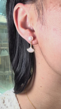Ginkgo leaf pearl jewelry set video